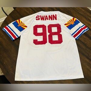 VTG Eric Swann #98 Arizona Cardinals NFL Logo Athletic Jersey-Large-Made in USA